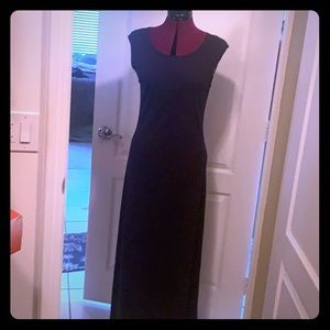 Navy long dress
